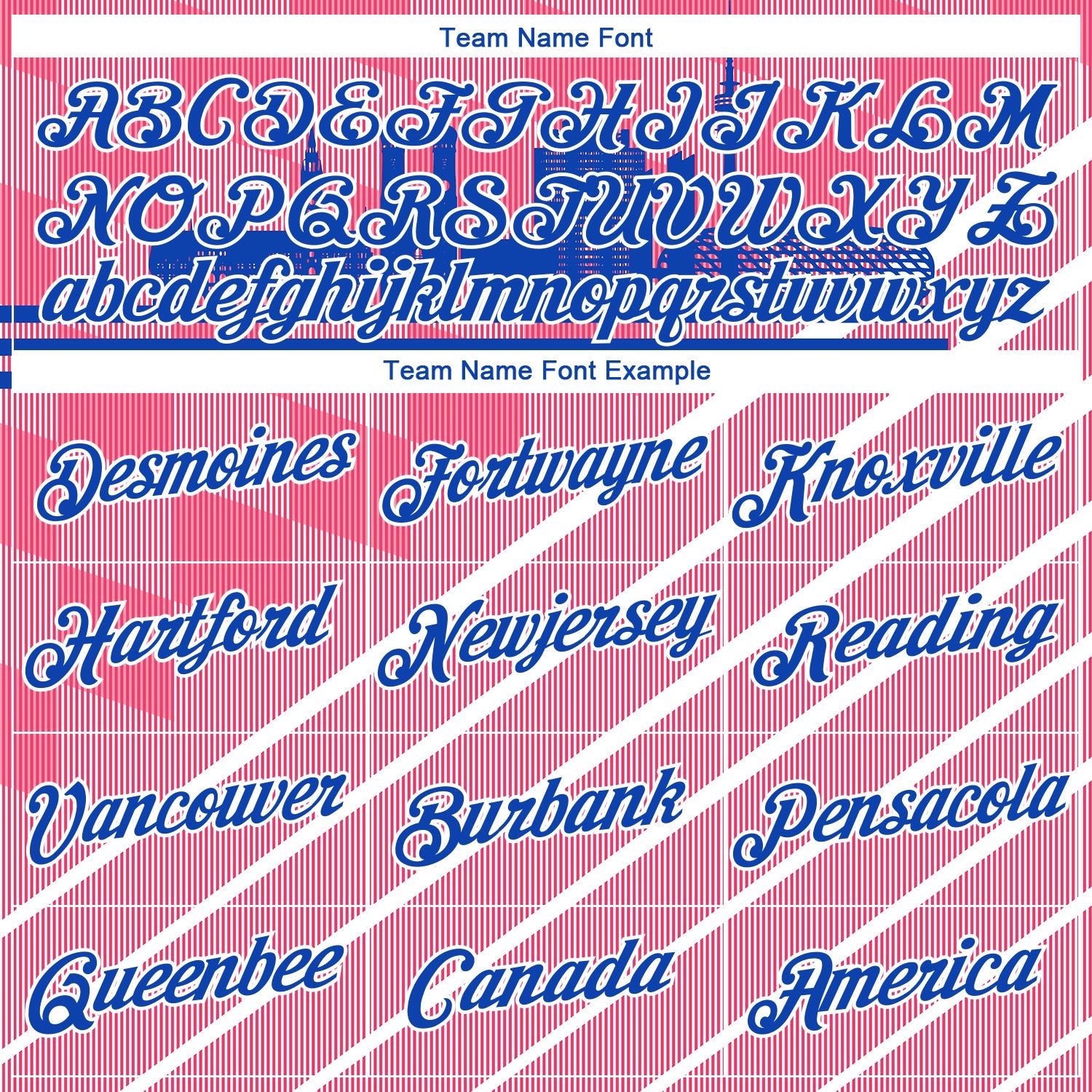 Custom Neon Pink Thunder Blue-White Munich Skyline Diagonal Stripe Performance T-Shirt
