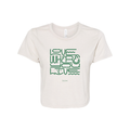 LOVE WHERE YOU LIVE W'S FLOWY CROP SHORT SLEEVE TEE