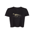 DINO BONES W'S FLOWY CROP SHORT SLEEVE TEE