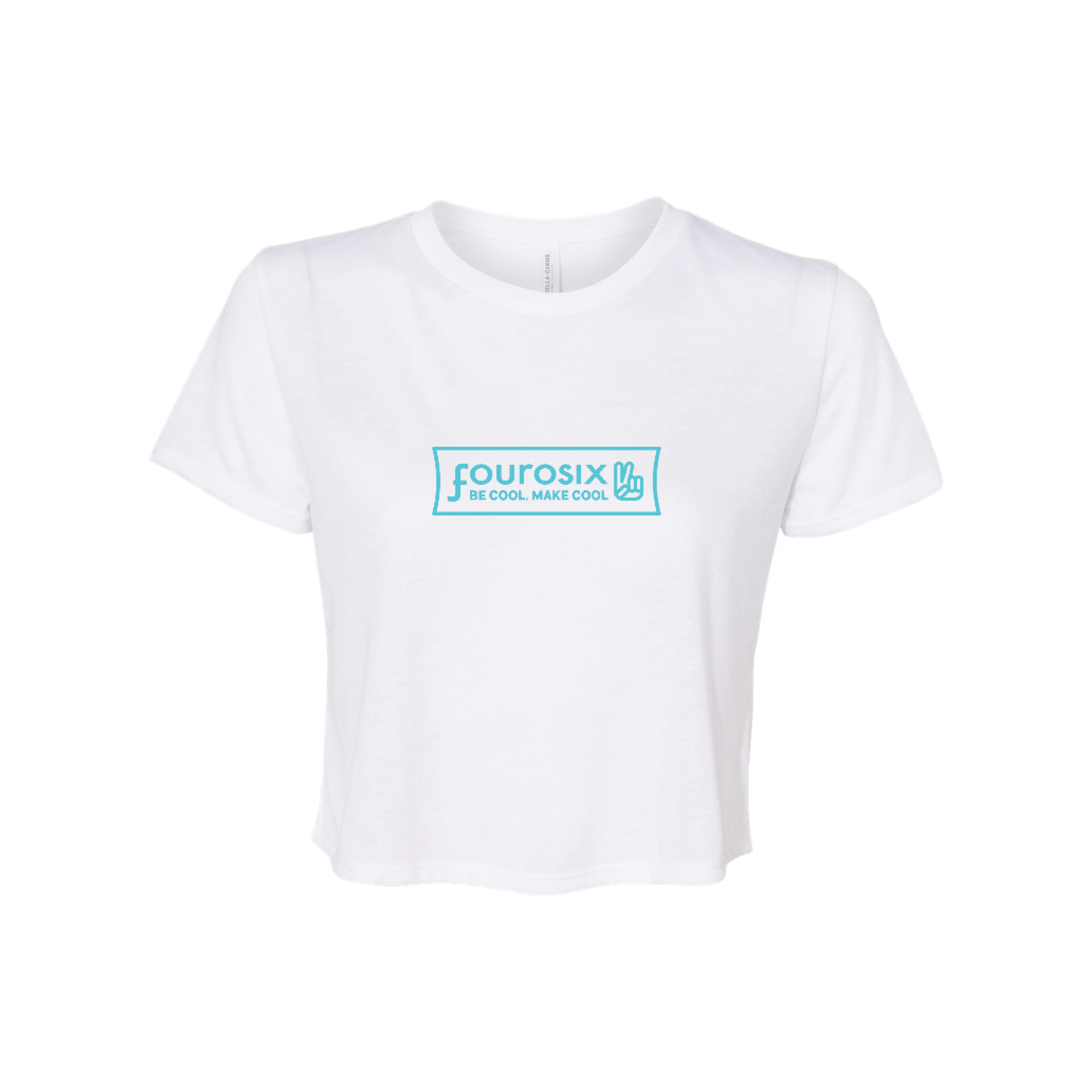 BE COOL MAKE COOL W'S FLOWY CROP SHORT SLEEVE TEE