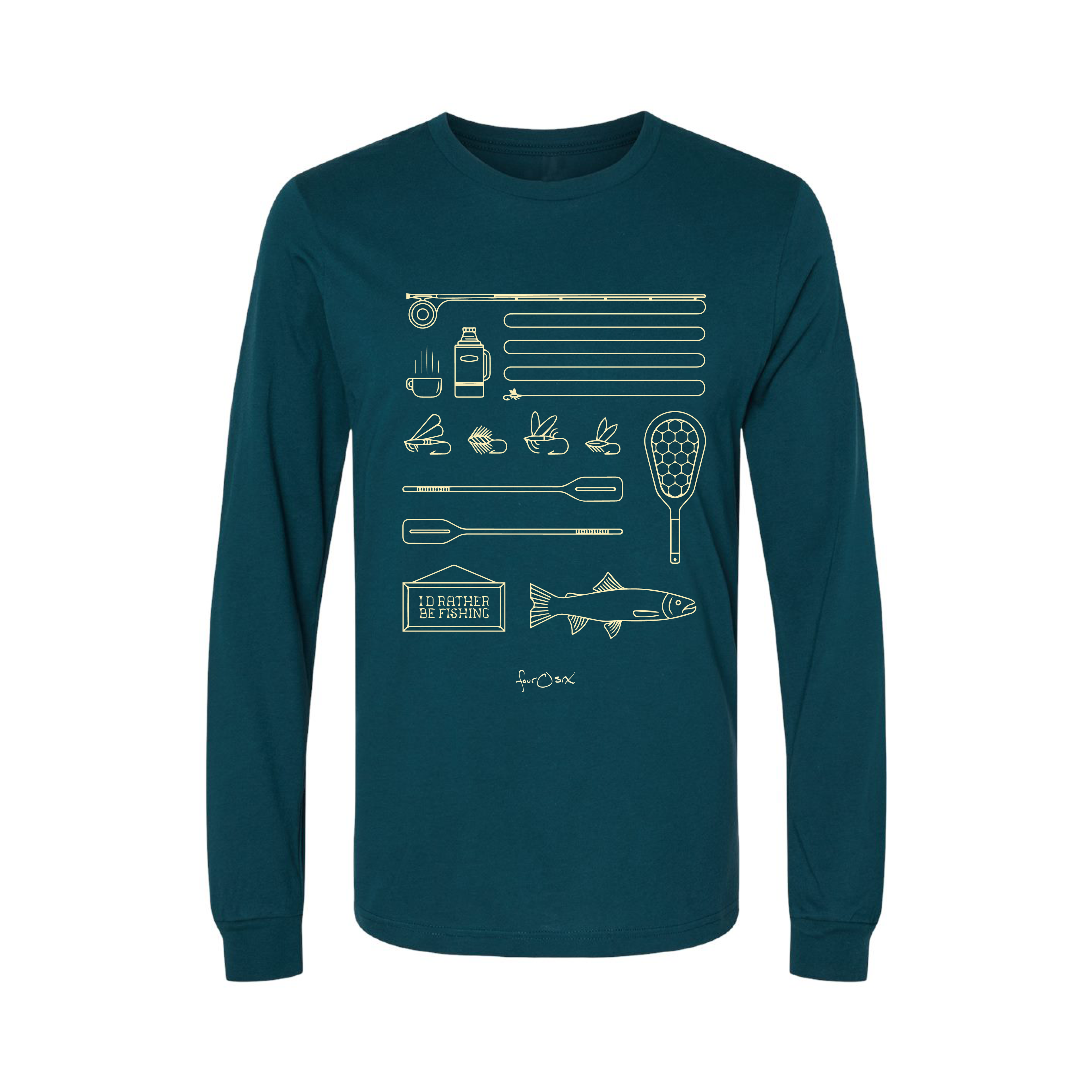 RATHER BE FISHING LONG SLEEVE TEE